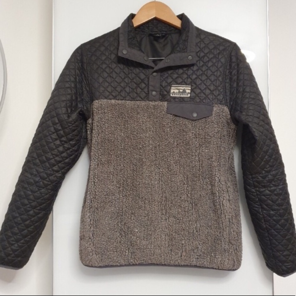 VERY RARE Patagonia Mixed Media Snap T quilted pullover (COPY) - Picture 2 of 4